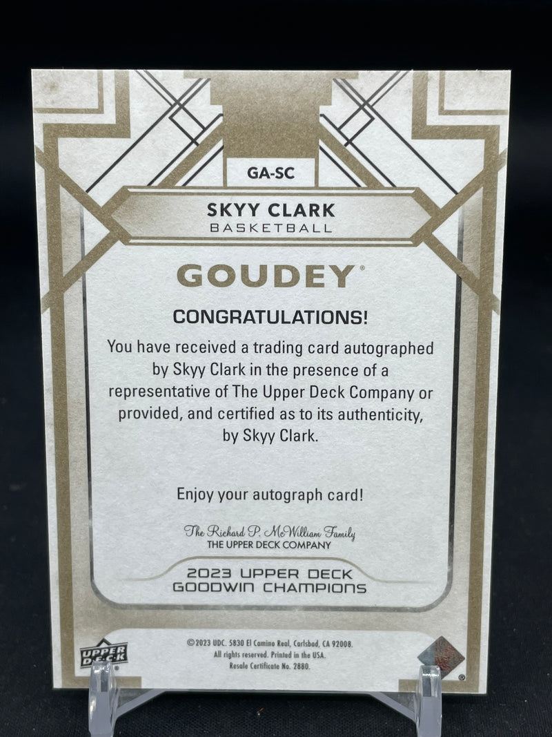 2023 UPPER DECK GOODWIN CHAMPIONS - GOUDEY AUTOGRAPHS - S. CLARK -