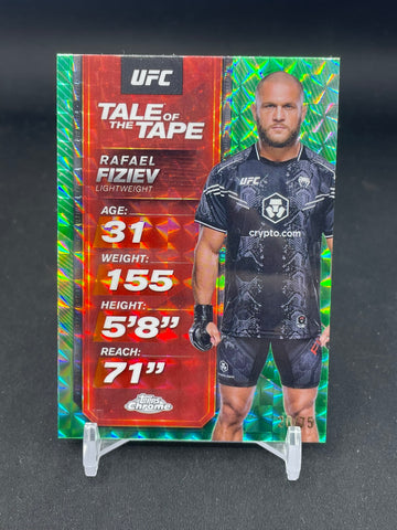 2025 TOPPS CHROME - GREEN GEOMETRIC - TALE OF THE TAPE - R. FIZIEV - #TTT-5