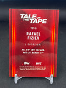 2025 TOPPS CHROME - GREEN GEOMETRIC - TALE OF THE TAPE - R. FIZIEV -