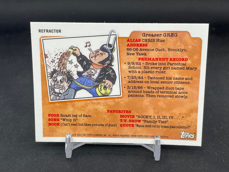 2022 TOPPS CHROME GARBAGE PAIL KIDS SERIES 5 - REFRACTOR - SELECT YOUR CARD