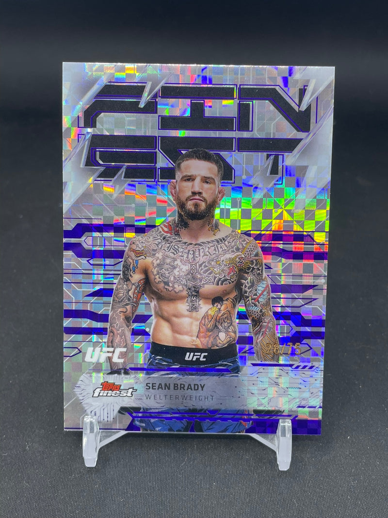 2025 TOPPS FINEST - CHECKERBOARD REFRACTOR - S. BRADY - #293 - #'D/75