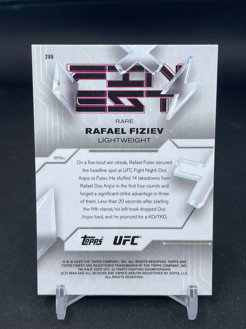 2025 TOPPS FINEST - CHECKERBOARD REFRACTOR - R. FIZIEV - #286 - #'D/75