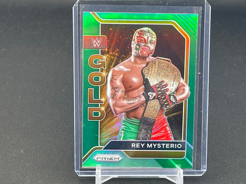 2022 PANINI PRIZM - GOLD - GREEN PRIZM - R. MYSTERIO - #7