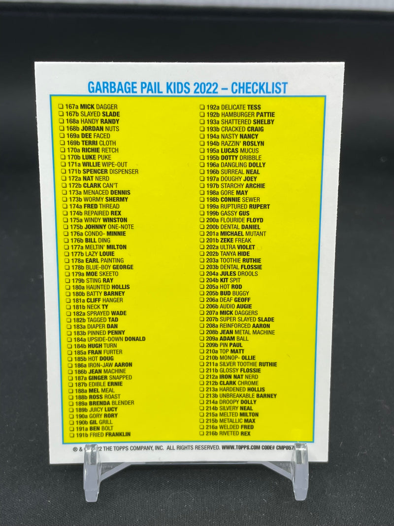 2022 TOPPS CHROME GARBAGE PAIL KIDS SERIES 5 - ATOMIC REFRACTOR - SELECT YOUR CARD