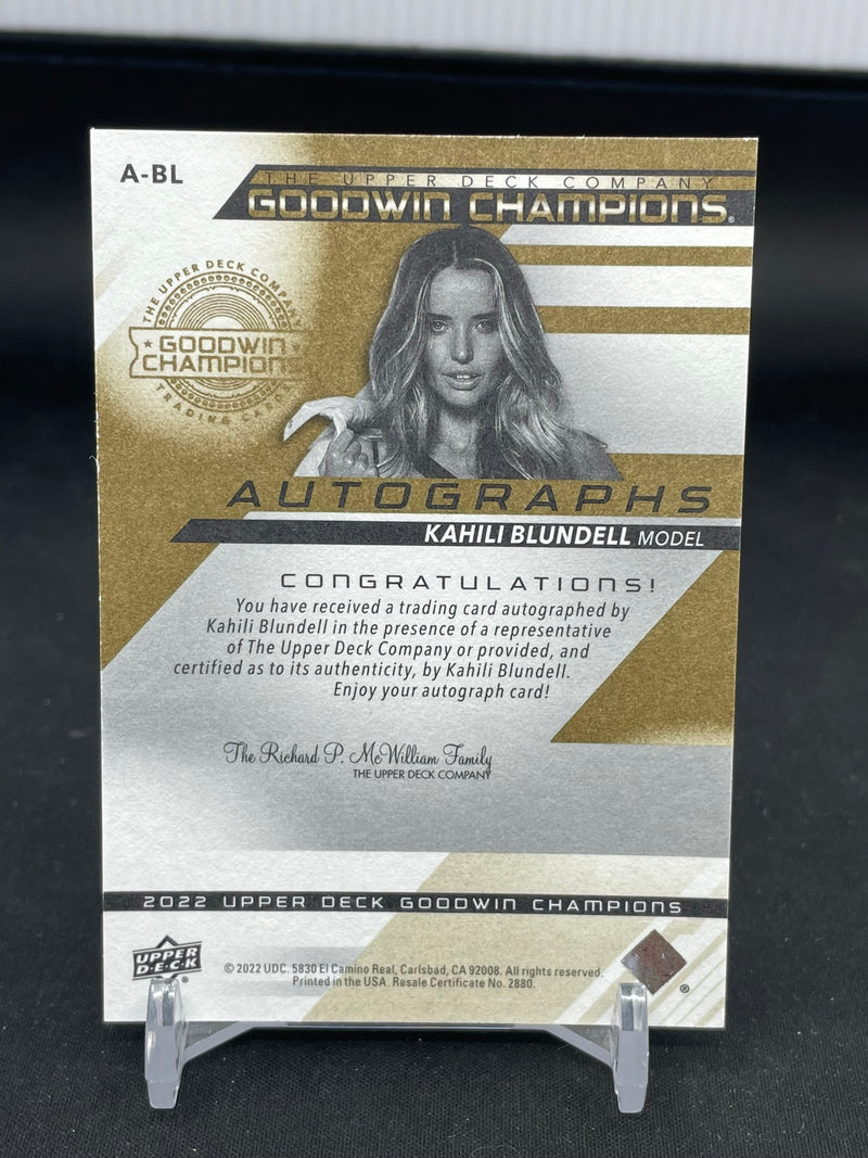 2022 UPPER DECK GOODWIN CHAMPIONS - K. BLUNDELL -