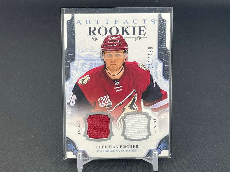 2017 UPPER DECK ARTIFACTS - ROOKIE - C. FISCHER - #173 - #'D/499 - DUAL RELIC - RC
