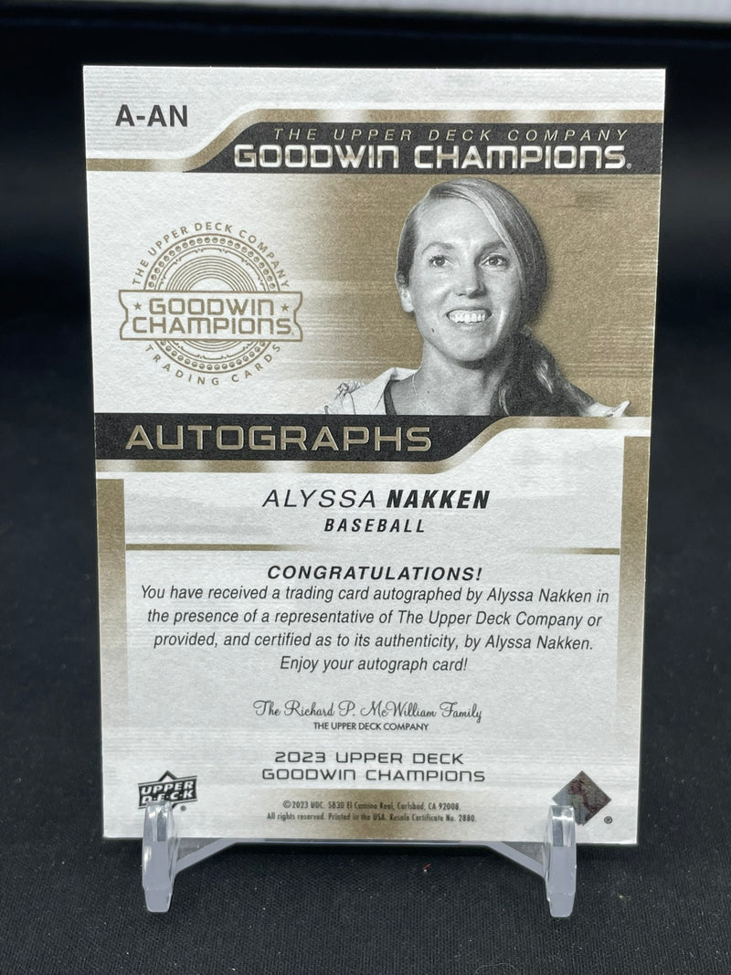 2023 UPPER DECK GOODWIN CHAMPIONS - A. NAKKEN -