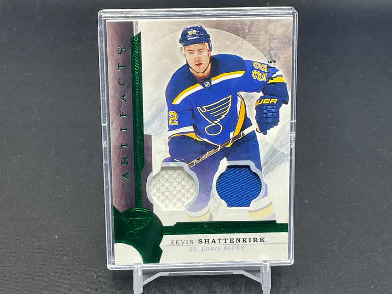 2016 UPPER DECK ARTIFACTS - EMERALD - K. SHATTENKIRK - #42 - #'D/75 - DUAL RELIC