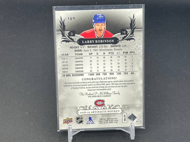 2018 UPPER DECK ARTIFACTS - L. ROBINSON - #140 - #'D/99 - DUAL RELIC