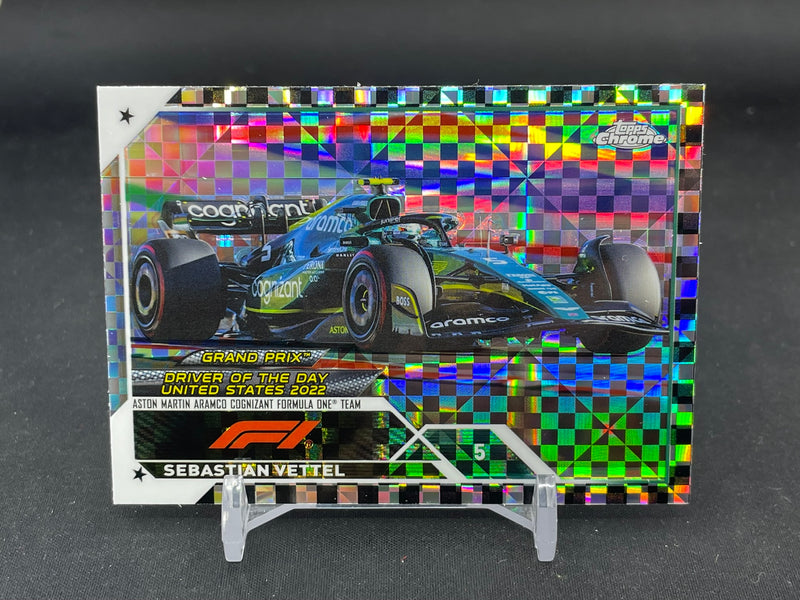 2023 TOPPS CHROME F1 - CHECKER FLAG X-FRACTOR - SINGLES - SELECT YOUR PLAYERS