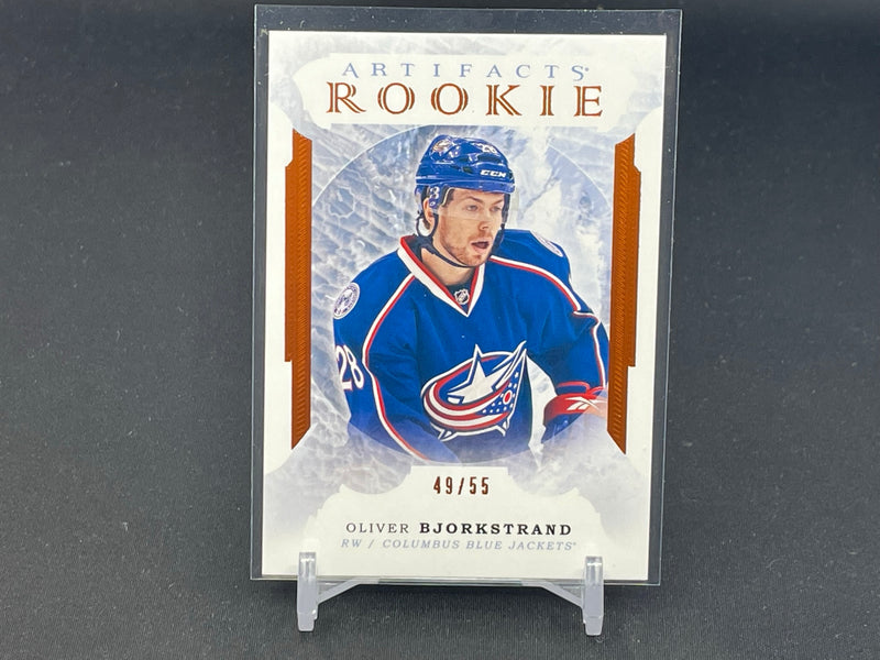 2016 UPPER DECK ARTIFACTS - ORANGE - ROOKIE - O. BJORKSTRAND - #169 - #'D/55 - RC
