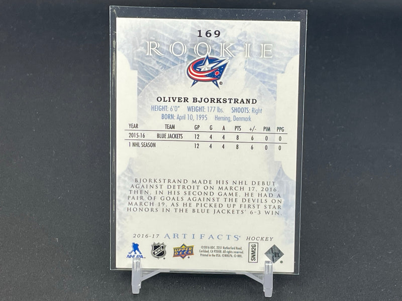 2016 UPPER DECK ARTIFACTS - ORANGE - ROOKIE - O. BJORKSTRAND - #169 - #'D/55 - RC