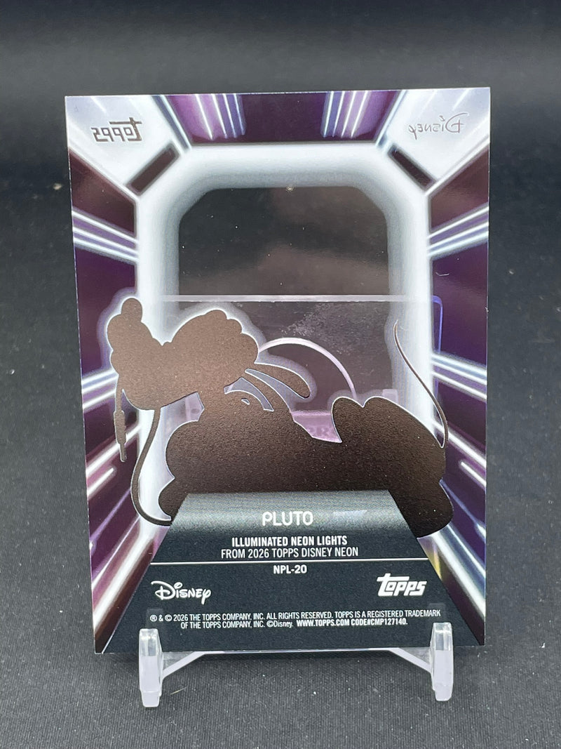 2026 TOPPS DISNEY NEON - ILLUMINATED NEON LIGHTS - PLUTO -
