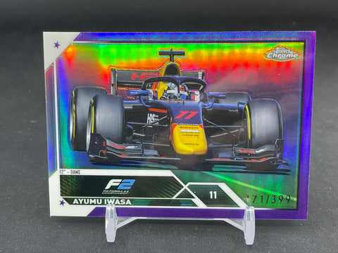 2023 TOPPS CHROME F1 - PURPLE REFRACTOR - A. IWASA - #136 - #'D/399