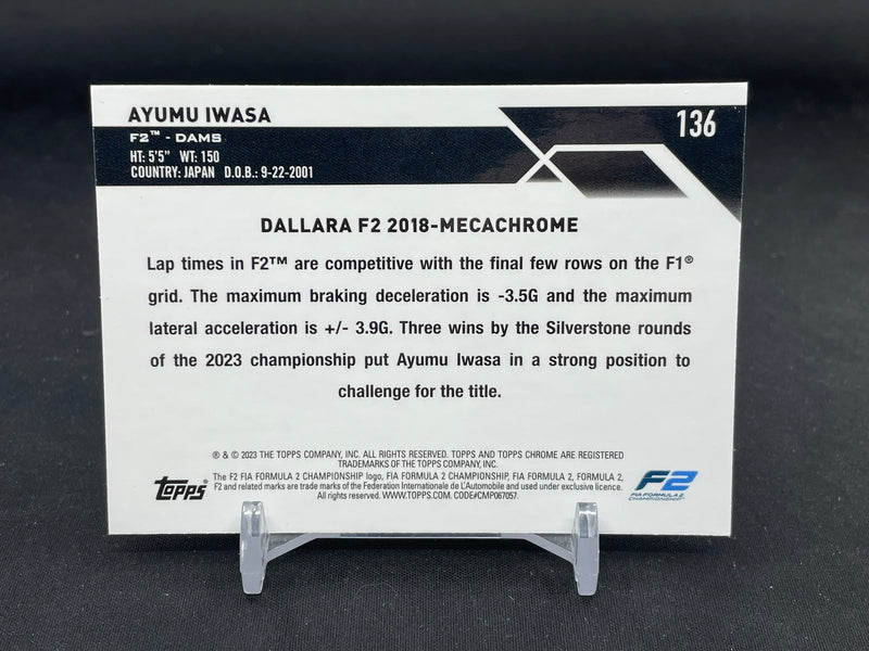 2023 TOPPS CHROME F1 - PURPLE REFRACTOR - A. IWASA - #136 - #'D/399