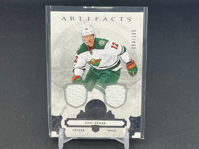 2017 UPPER DECK ARTIFACTS - E. STAAL - #3 - #'D/165 - DUAL RELIC