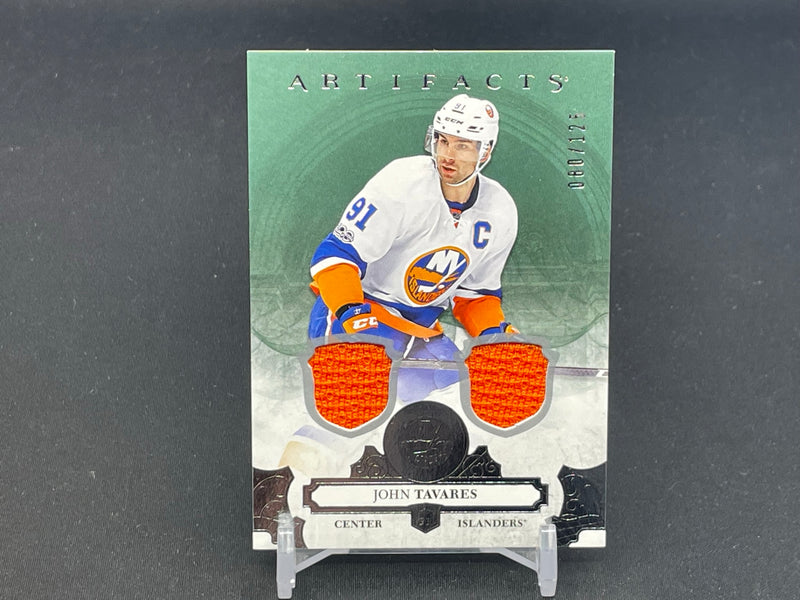 2017 UPPER DECK ARTIFACTS - J. TAVARES - #124 - #'D/125 - DUAL RELIC