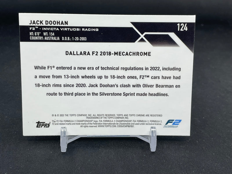 2023 TOPPS CHROME F1 - PURPLE REFRACTOR - J. DOOHAN - #124 - #'D/399