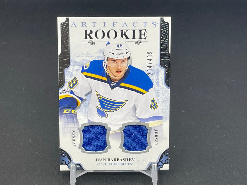 2017 UPPER DECK ARTIFACTS - ROOKIE - I. BARBASHEV - #161 - #'D/499 - DUAL RELIC - RC