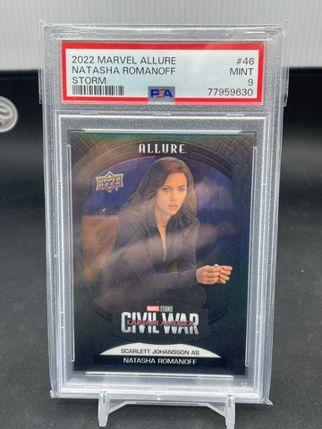 2022 UPPER DECK MARVEL ALLURE - STORM - NATASHA ROMANOFF - #46 - PSA 9