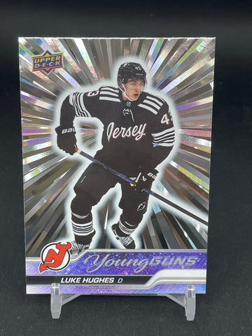 2023 UPPER DECK SERIES ONE - OUTBURST - YOUNG GUNS - L. HUGHES - #248 - RC
