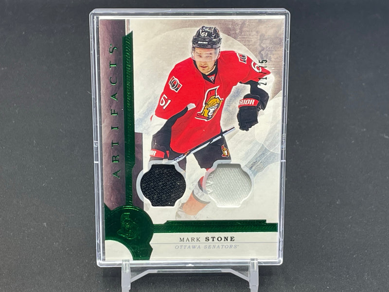 2016 UPPER DECK ARTIFACTS - EMERALD - M. STONE - #67 - #'D/75 - DUAL RELIC