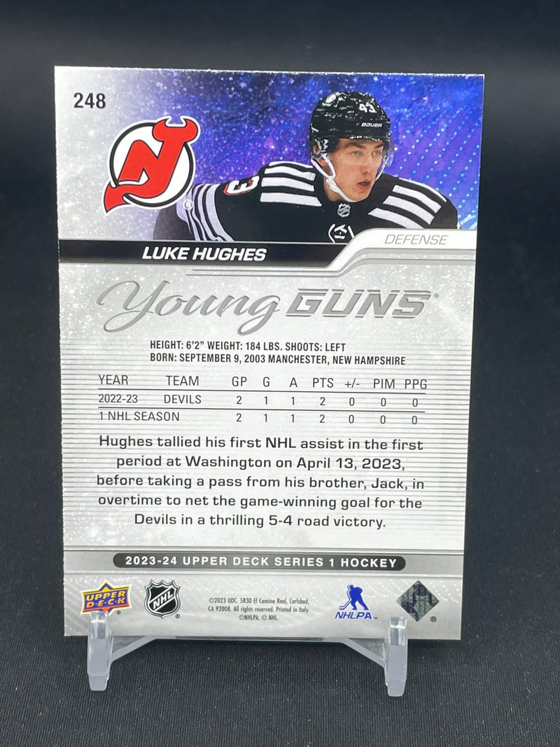 2023 UPPER DECK SERIES ONE - OUTBURST - YOUNG GUNS - L. HUGHES -