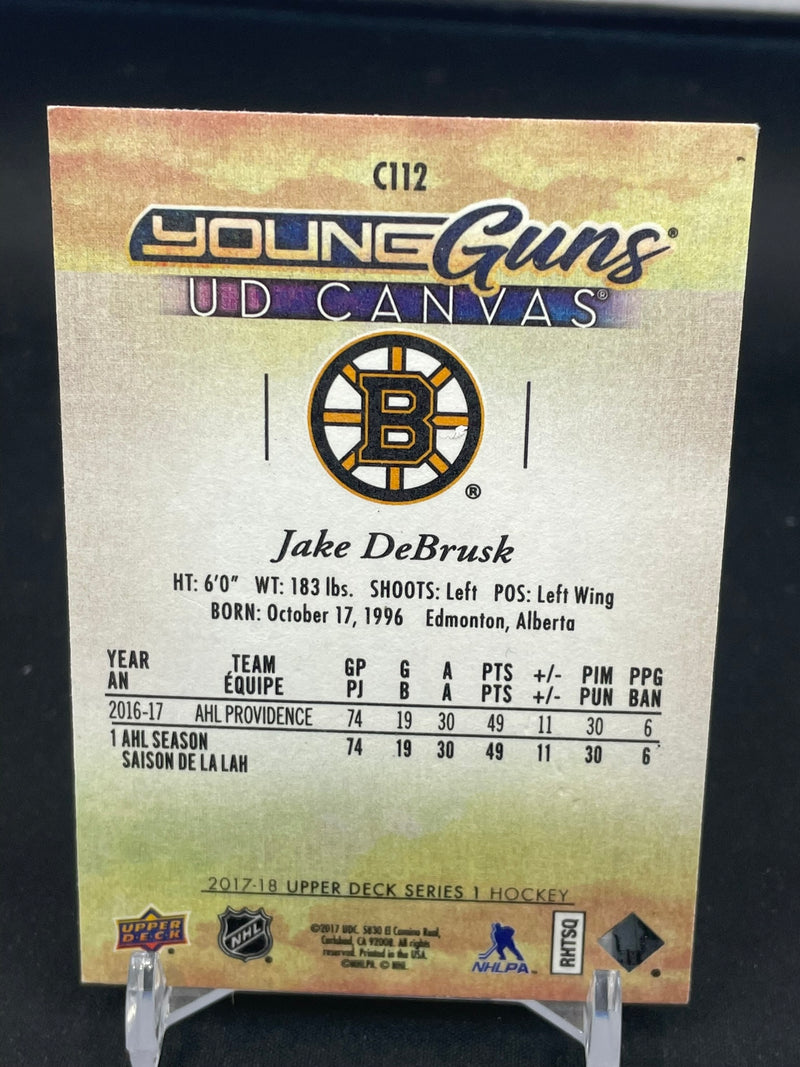 2017 UPPER DECK SERIES ONE - UD CANVAS - YOUNG GUNS - J. DEBRUSK  -