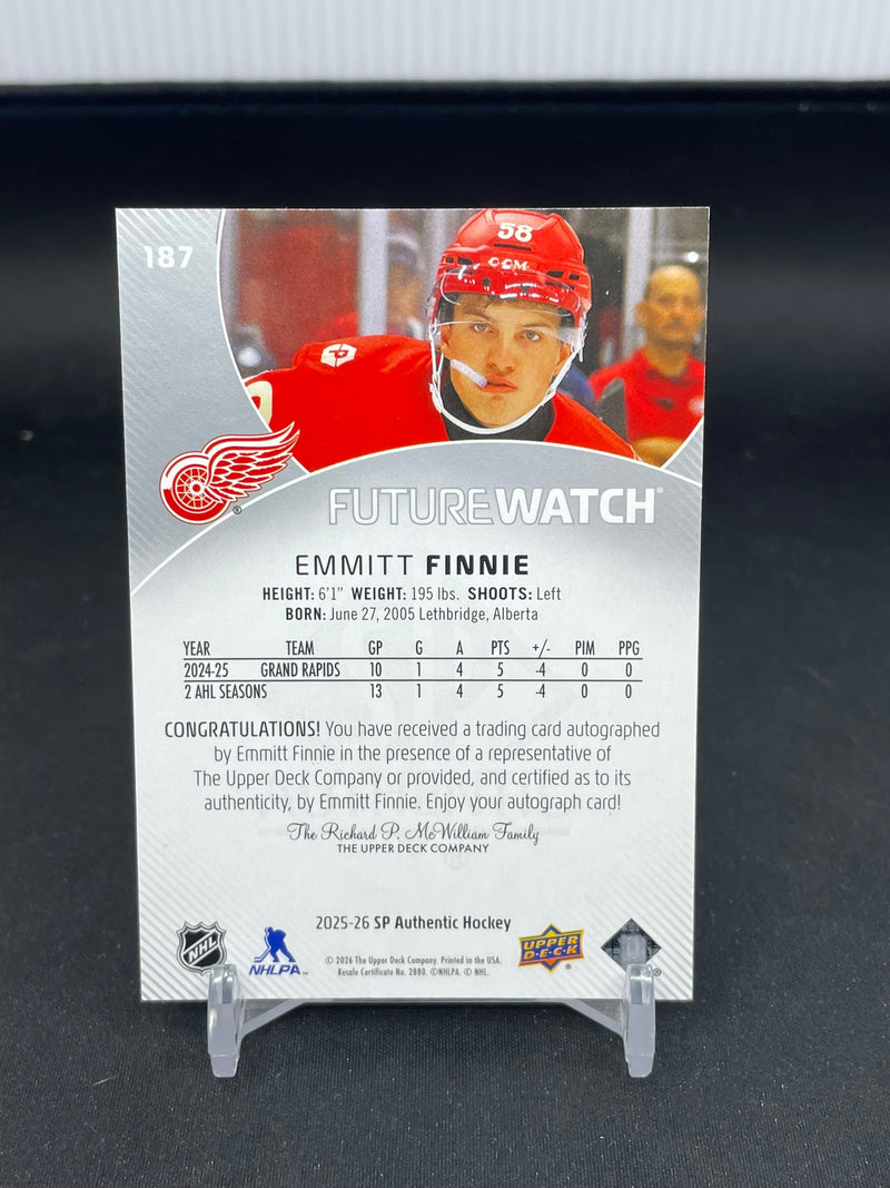 2025 UPPER DECK SP AUTHENTIC - FUTURE WATCH AUTO - E. FINNIE - #187 - #'D/999 - AUTOGRAPH - RC