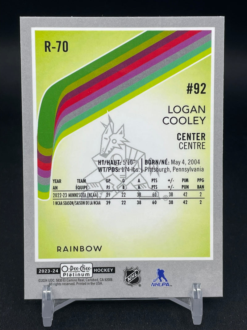 2023 UPPER DECK O-PEE-CHEE PLATINUM - RAINBOW - RETRO MARQUEE ROOKIES - L. COOLEY -