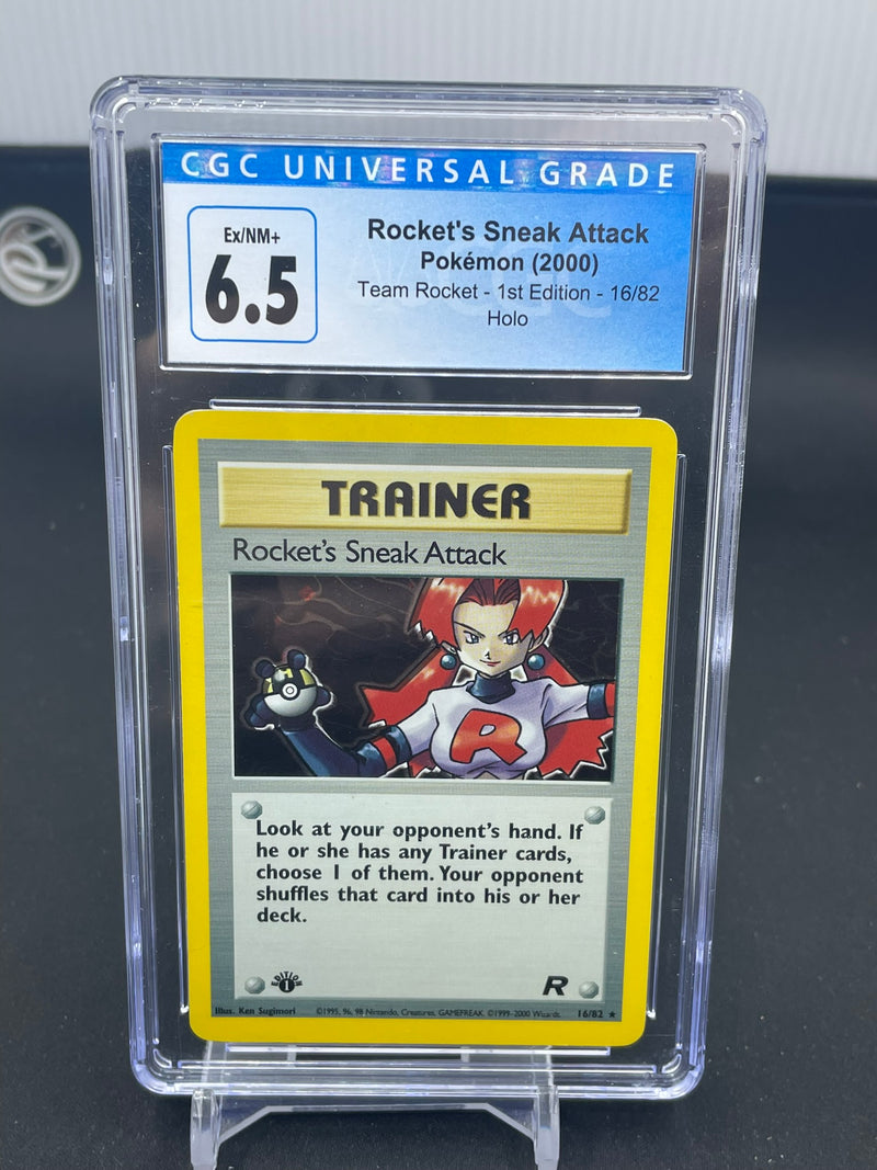 POKEMON - TEAM ROCKET 1ST EDITION - ROCKET'S SNEAK ATTACK - HOLO -