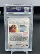 2023 UPPER DECK MARVEL PLATINUM - TEAL WAVE - CAPTAIN MARVEL - #15 - #'D/799 - PSA 9