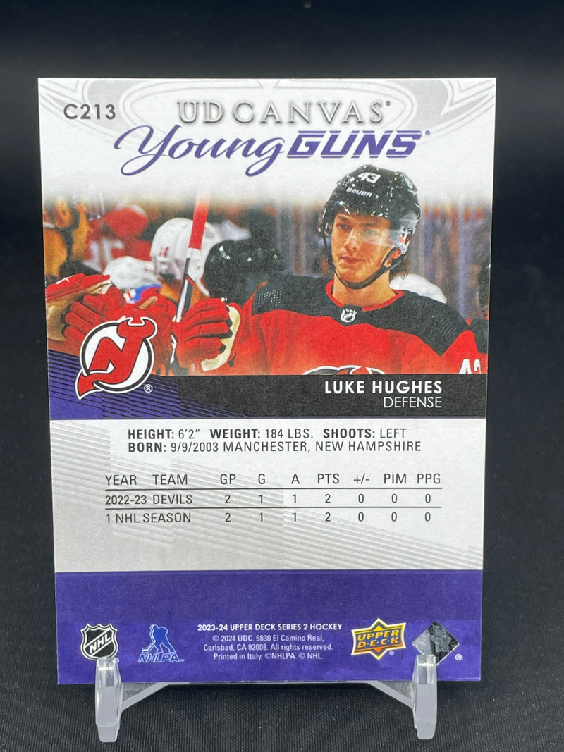 2023 UPPER DECK SERIES TWO - UD CANVAS - YOUNG GUNS - L. HUGHES -