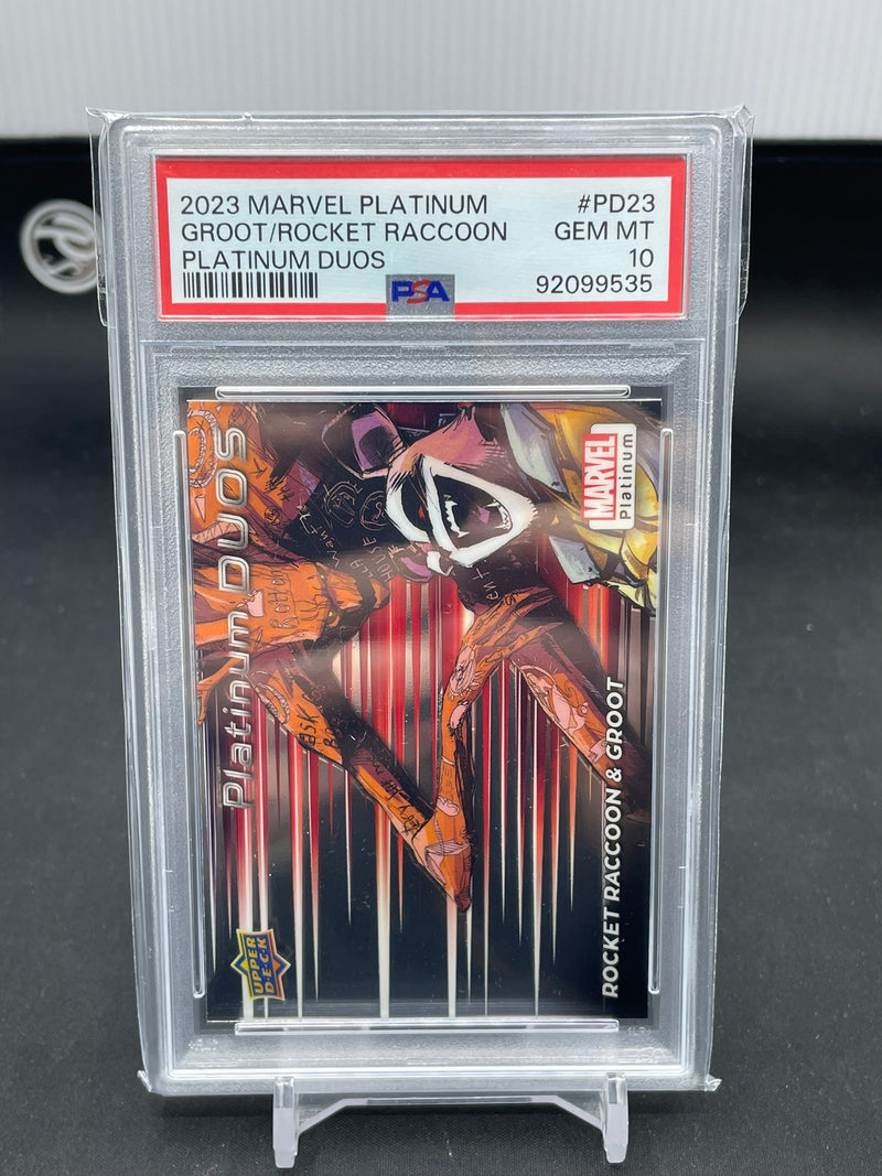 2023 UPPER DECK MARVEL PLATINUM - PLATINUM DUOS - GROOT/ROCKET RACCOON -
