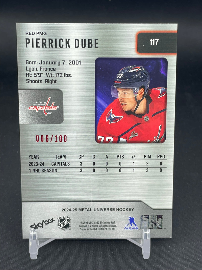 2024 UPPER DECK METAL UNIVERSE SKYBOX - RED PRECIOUS METAL GEMS - P. DUBE - #117 - #'D/100 - RC