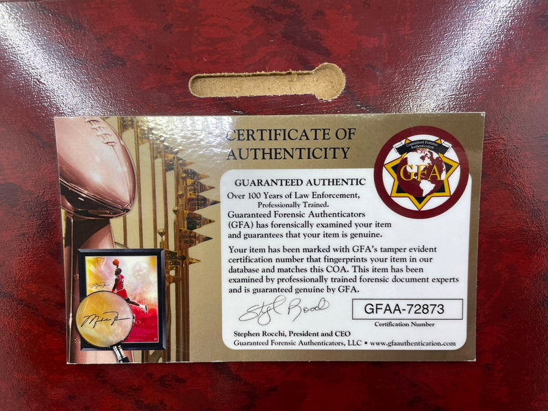 MUHAMMAD ALI  AUTOGRAPHED DISPLAY WITH COA