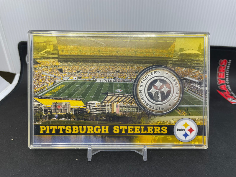 NFL HIGHLAND MINT STEELERS SILVER PLATED MEDALLION MINTAGE OF 5000