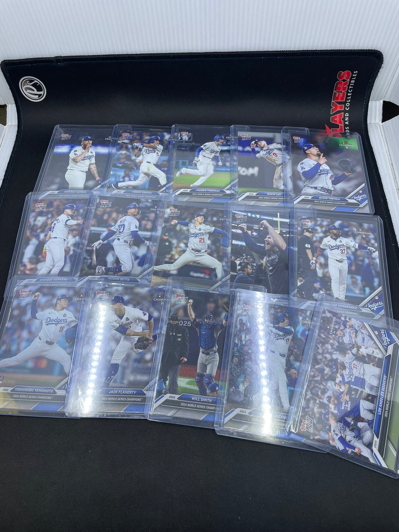 2024 TOPPS NOW - WORLD SERIES LA DODGERS SET - 15 CARDS -