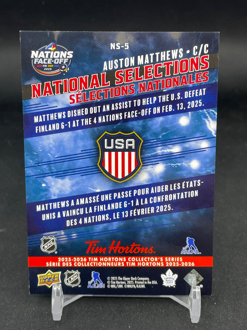 2025 UPPER DECK TIM HORTONS - NATIONAL SELECTIONS - A. MATTHEWS -