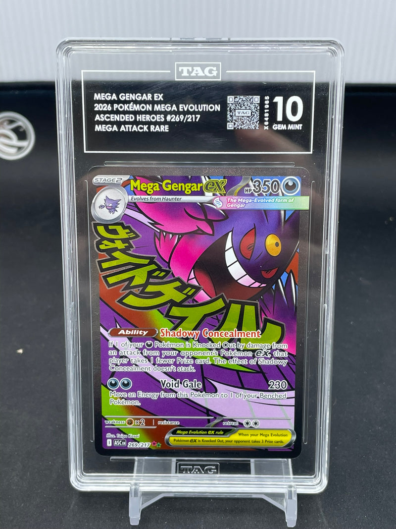 POKEMON - ASCENDED HEROES - MEGA GENGAR EX - ATTACK RARE -