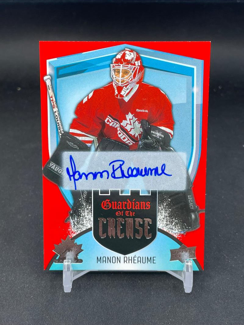 2026 UPPER DECK TEAM CANADA - RED AUTO - GUARDIANS OF THE CREASE - M. RHEAUME -