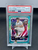 2024 TOPPS CHROME COSMIC - AQUA EQUINOX REFRACTOR - P. SKENES - #30 - #'D/199 - PSA 10 - RC