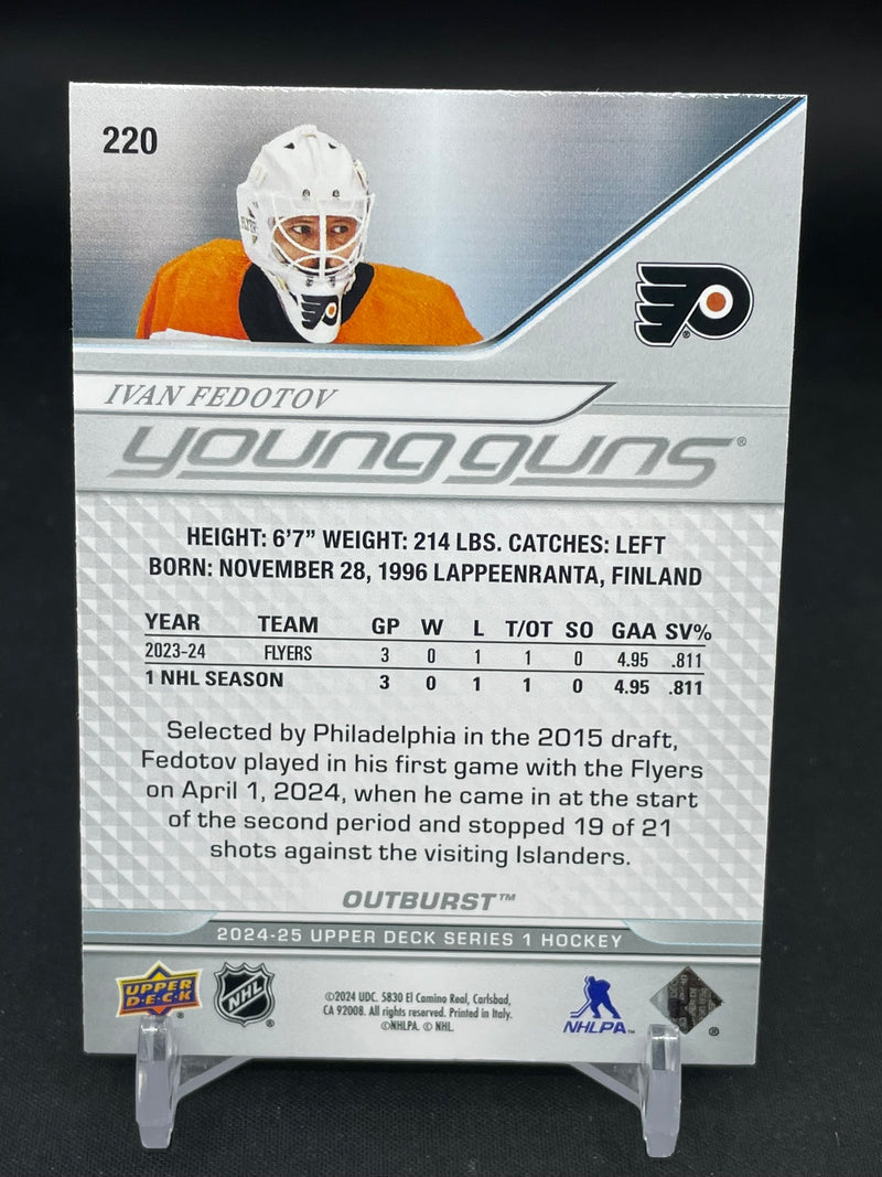2024 UPPER DECK SERIES ONE - OUTBURST - YOUNG GUNS - I. FEDOTOV -