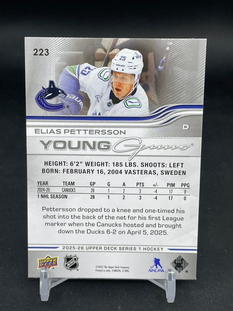2025 UPPER DECK SERIES ONE - YOUNG GUNS - E. PETTERSSON -