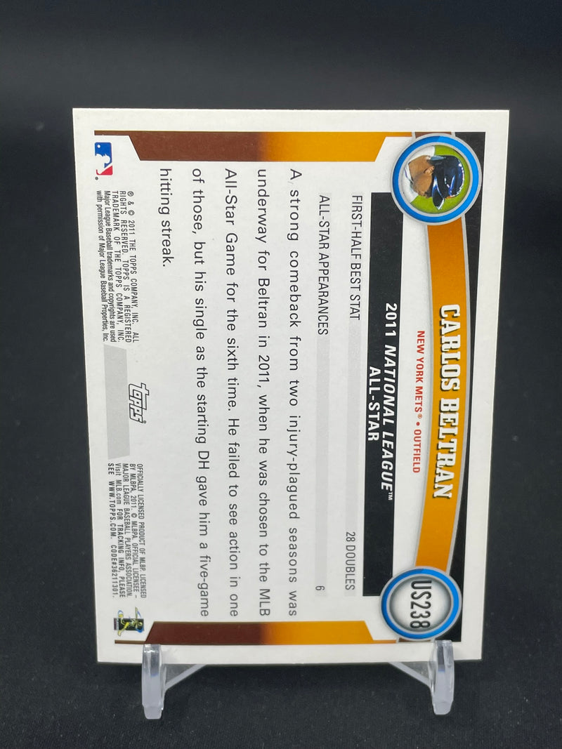 2011 TOPPS UPDATE SERIES - DIAMOND ANNIVERSARY - C. BELTRAN -