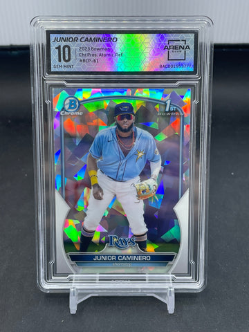 2023 TOPPS BOWMAN CHROME - ATOMIC REFRACTOR - 1ST BOWMAN - J. CAMINERO - #BCP-61 - AC10