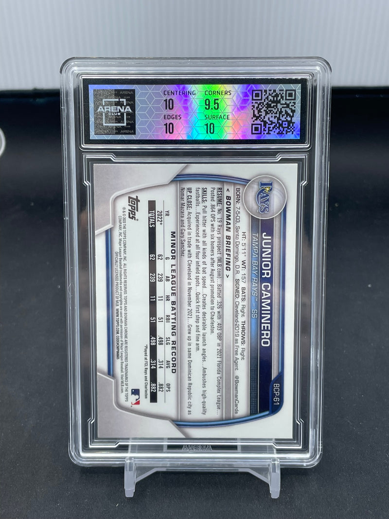 2023 TOPPS BOWMAN CHROME - ATOMIC REFRACTOR - 1ST BOWMAN - J. CAMINERO -