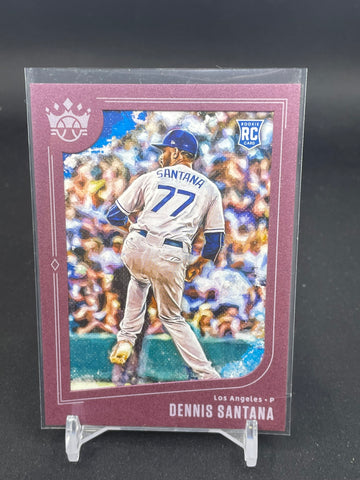 2019 PANINI DIAMOND KINGS - PLUM FRAMED - D. SANTANA - #119 - RC
