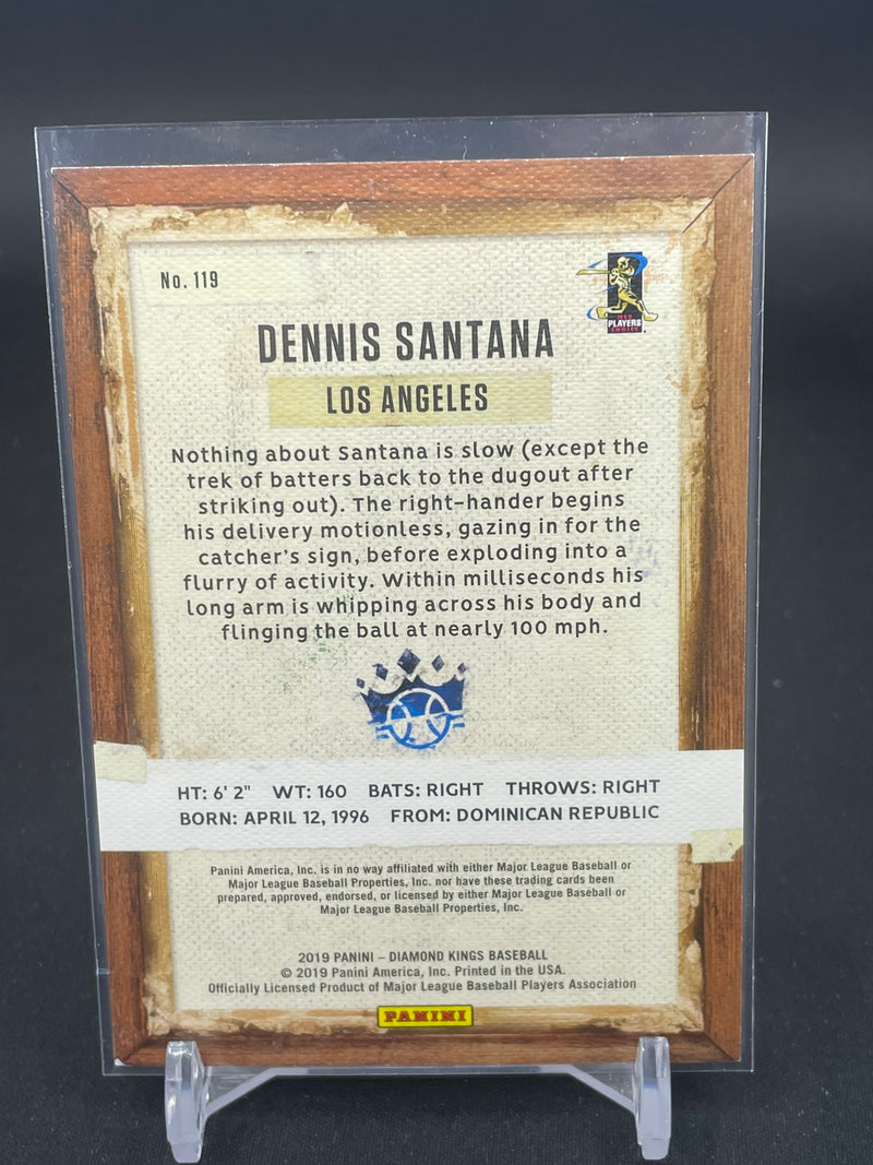 2019 PANINI DIAMOND KINGS - PLUM FRAMED - D. SANTANA -