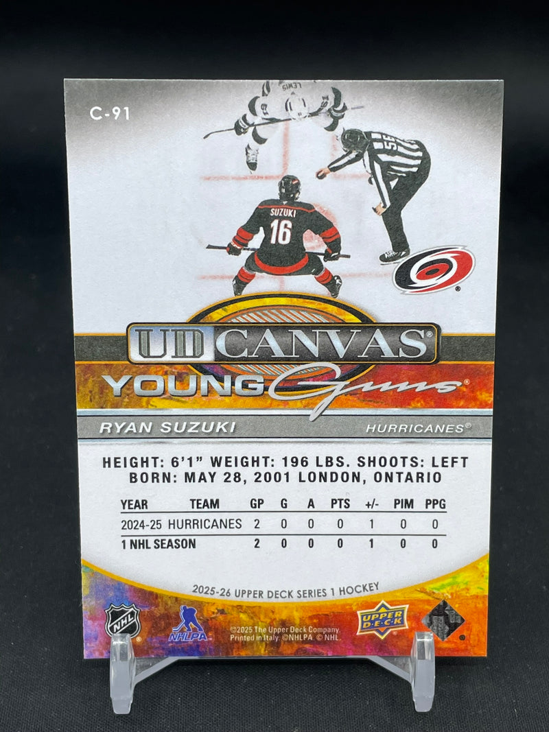 2025 UPPER DECK SERIES ONE - UD CANVAS - YOUNG GUNS - R. SUZUKI -